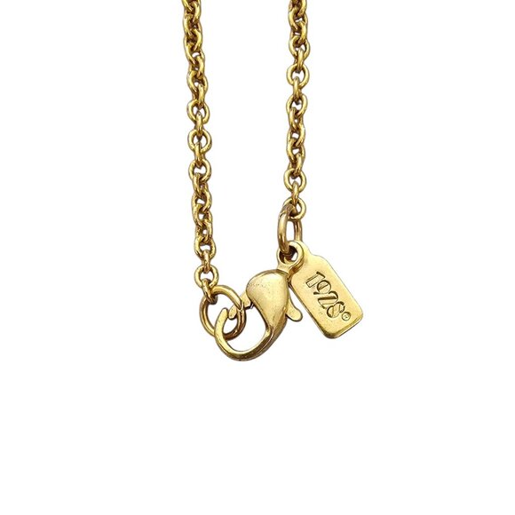 1928 Brand Rose Charms Pendant Necklace Locket Key Flower, Signed - Picture 5 of 8